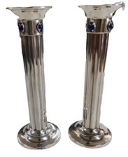 COPPIA CANDELABRI IN ARGENTO