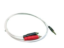 Cavo audiofilo placcato argento 3 piedi da 3,5 mm da 1/8" a doppio RCA.