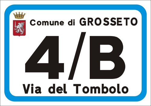 Numeri civici numero civico - , in