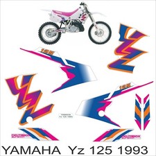 YAMAHA yz 125 1993 grafiche in