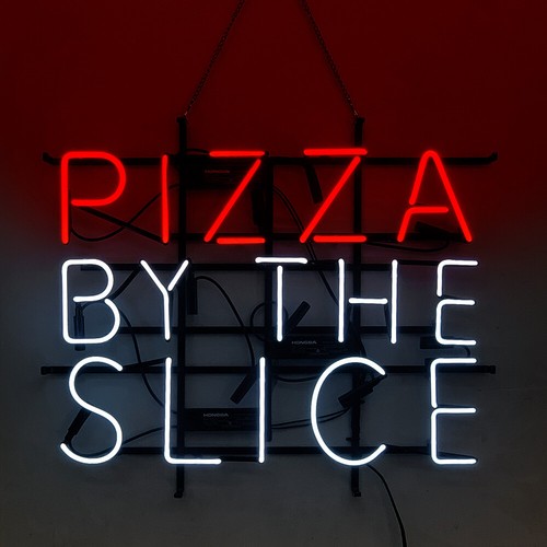 Pizza the slice neon sign - by,