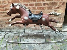 CAVALLO CAVALLUCCIO A DONDOLO Canova Eurotoys Base metallo VINTAGE Giocattolo 