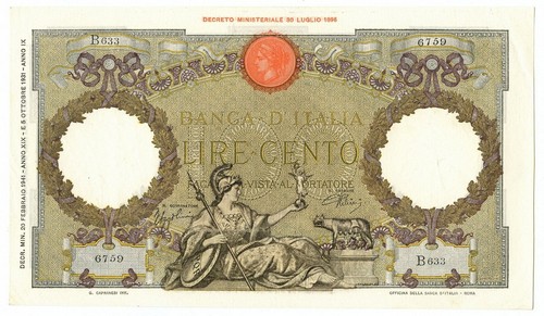 100 lire capranesi aquila - 100,