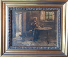 Dipinto ad olio su tela firmato  JM Dobson