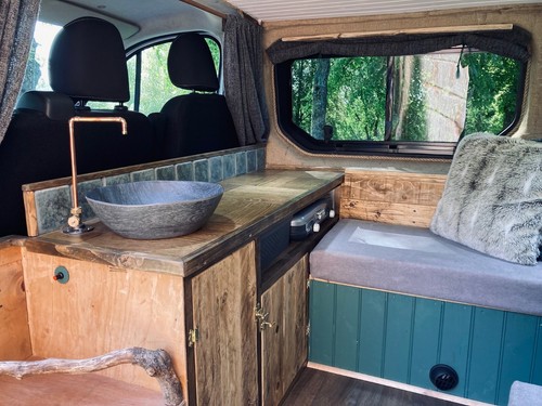 Lavabo rotondo nero - , campervan