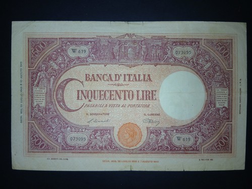 500 lire barbetti 1946 - lire,