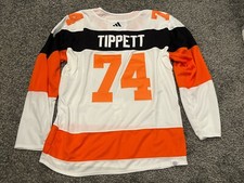 Maglia Adidas Philadelphia Flyers Owen Tippett Stadium Series nuova senza etichette taglia media 