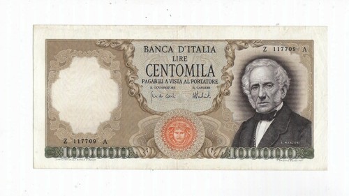 100000 lire manzoni - lire,