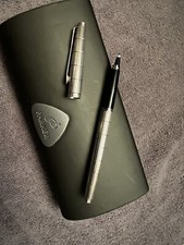 Parker 75 Roller Damier Sterling Silver Cap & Barrel, Excellent - Argent Massif