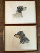 JOLIE PAIRE DE LITHOGRAPHIES "