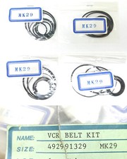Lotto di cinghie vcr belt kit modello MK29 per videoregistratore walkman cd altr