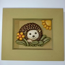 THUN quadro Riccio Sole Fiore fuori produzione cornice legno Cm20X23Cm Formella