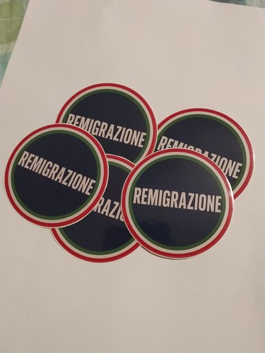 Adesivi remigrazione italia - adesivi,