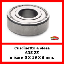 Cuscinetto a sfera cuscinetti sfere 635 zz misure 5 X 19 X 6 mm