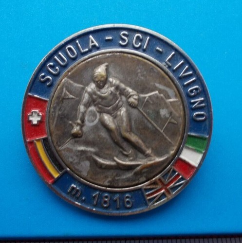 Spilla scuola sci livigno - sci, m