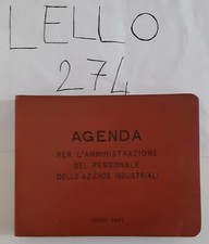 "AGENDA PER L'AMMINISTRAZIONE DEL PERSONALE DELLE AZIENDE INDUSTRIALI" 1949