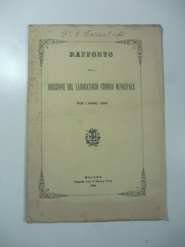 Rapporto della direzione del - della,