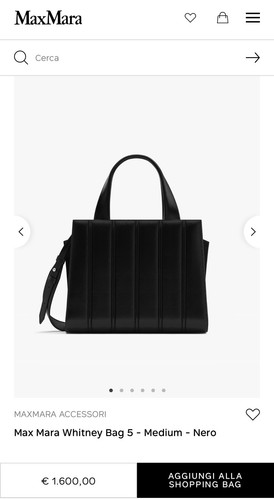 Borsa max mara whitney bag - max,