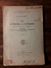 (Costruzioni Ferroviarie) G.SACHERI  Tipi di Ponticelli a piattabanda.  1904