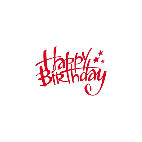 Cialda ostia happy birthday - happy,