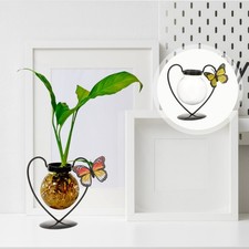  Vaso per fiori in vetro a forma di cuore vaso idroponico contenitore fioriera