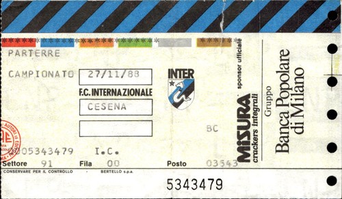 Biglietto stadio inter - biglietto, fc