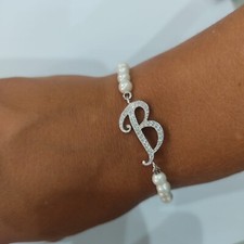 BRACCIALE PERLE DI 4MM LETTERA
