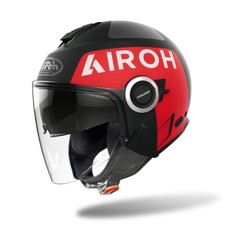 Casco Jet Airoh Helios Up Nero