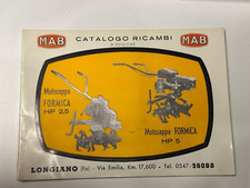 ORIGINALE !!! Catalogo ricambi motozappa FORMICA