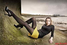 Sexy Scarpe Decolte Nero Lucido Plateau Tacco 11,5 Numero 38 Fashion GLAMOUR 