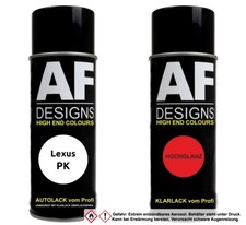 Set bomboletta spray vernice auto Lexus PK Alaskan White vernice auto vernice trasparente bomboletta spray 400 ml