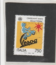 VESPA - FRANCOBOLLO DEDICATO