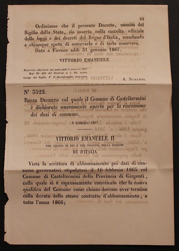 Regio decreto dichiarato - decreto,