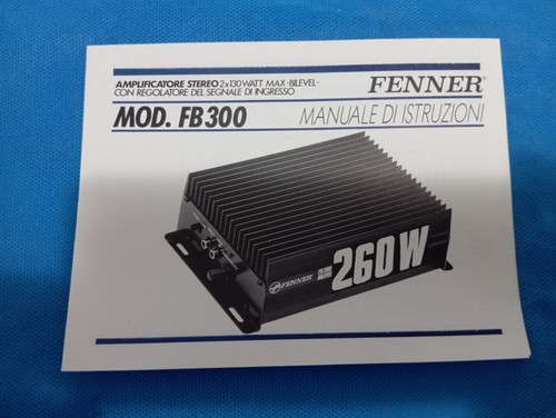 Fenner fb300 amplificatore - fenner,