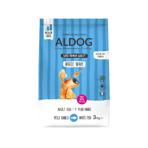 Aldog adult white wave
