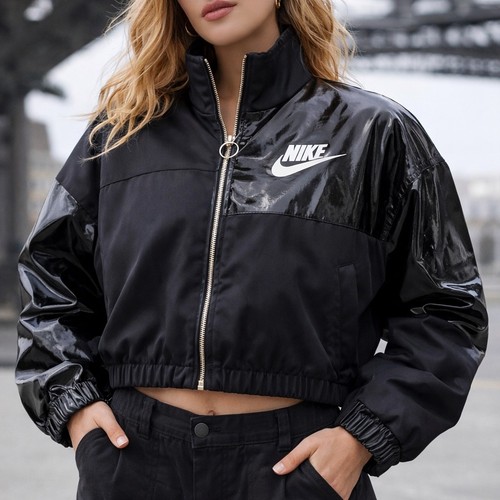 Nike glossy panel - nike, bomber