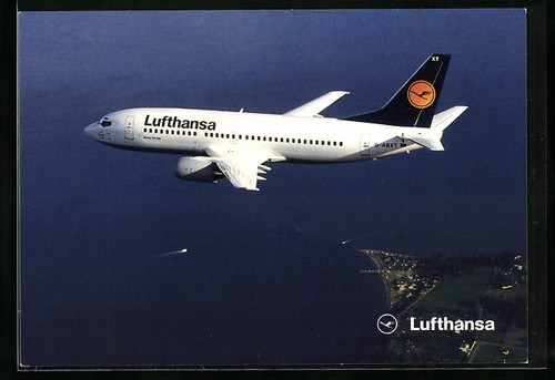 Cartolina aereo boeing 737 - boeing, 737-300