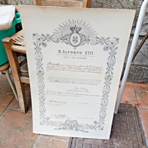 Attestato 1907 del - attestato,