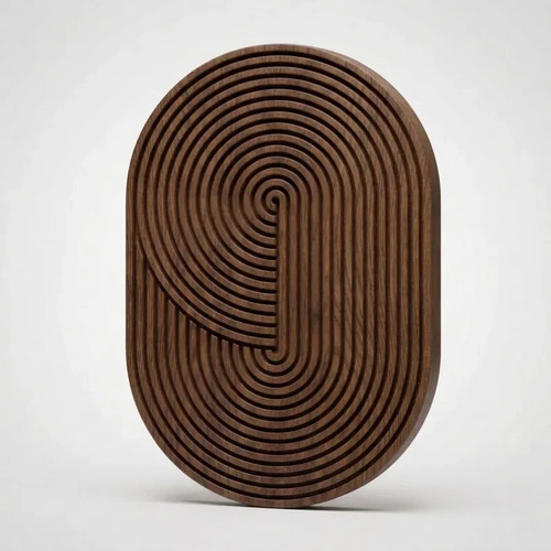 Placca legno geometrica - in,