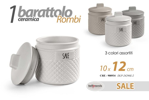 Barattolo sale tondo cucina