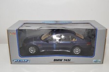 B69 1:18 WELLY BMW 745i 745 i MET. BLUE MIB
