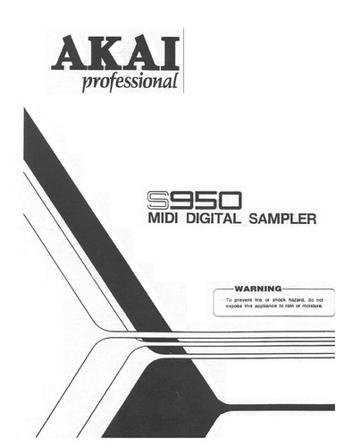 Akai s950 digital sampler - akai,