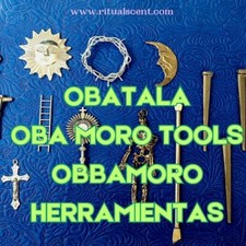 Statua Obatala Oba Moro Tools Herramientas Obbamoro orisha funfun sopera
