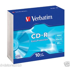 100 CD -R VERBATIM VERGINI 52X