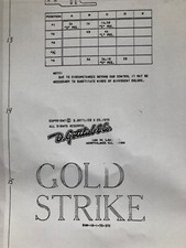 Gottlieb Gold Strike Pinball