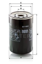 MANN-FILTER Filtro olio  W