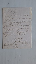 Autografo: Giorgio RONCONI (Famoso Baritono NABUCCO) Lettera Firmata 1845 - Opera