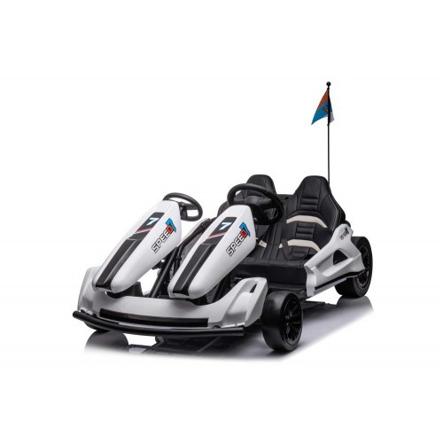 Kart bianco auto elettrica - go,
