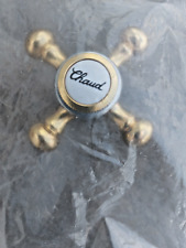 Manopole rubinetto ottone cromato/oro