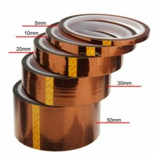 Nastro adesivo kapton alta temperatura tape protezione termica BGA 5 20 30 50 mm